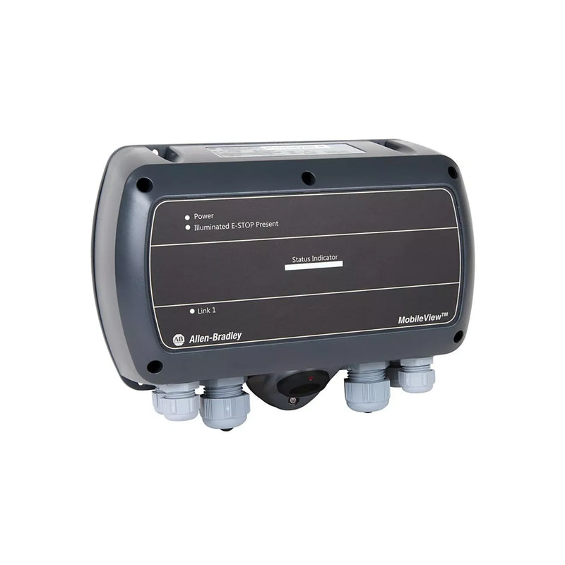 Caixa de junção Allen-Bradley 2711T-JBIP65DC1 MobileView IP65 com entrada DC 24V e suporte E‑Stop