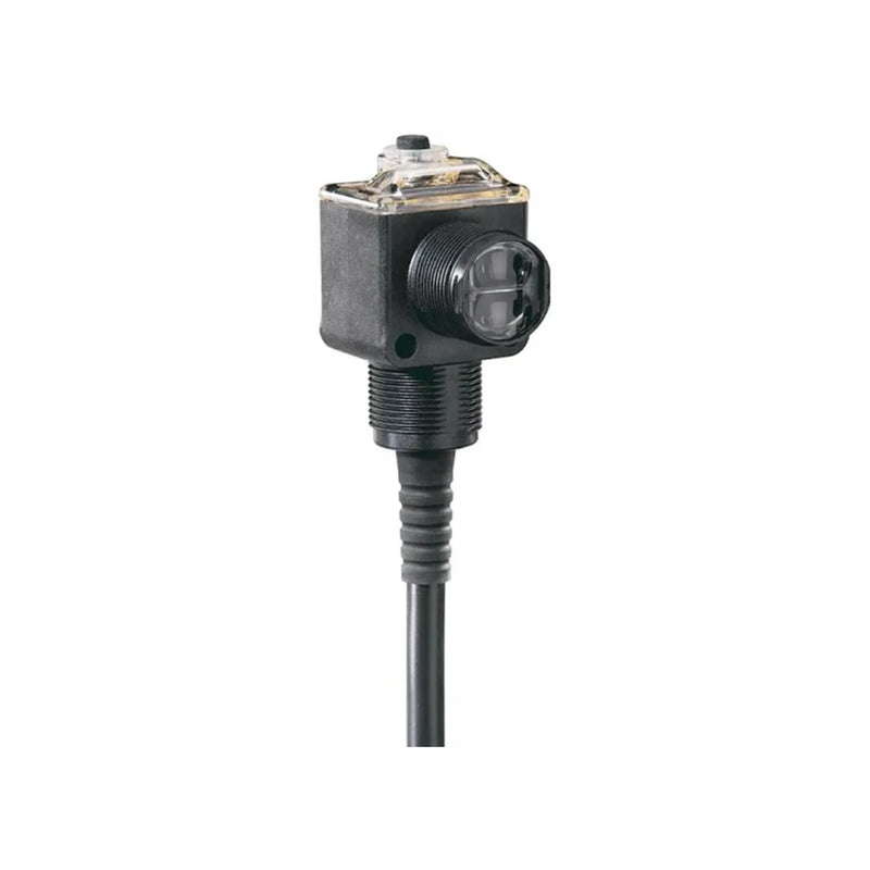 Sensor industrial Allen-Bradley 42EF-R2MPB-F4, cilíndrico 18mm, detecção a 20m, saída PNP, conector 4-pinos Micro QD.