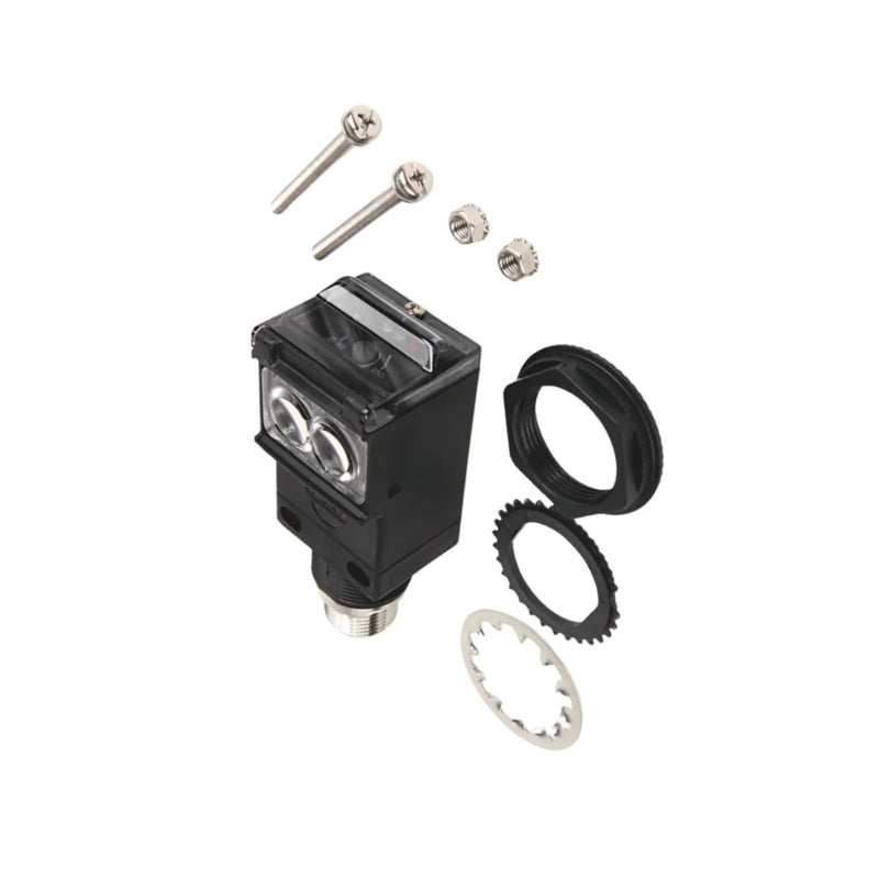 Sensor Allen-Bradley, modo difuso, relé SPDT AC/DC, conector QD de 5 pinos, detecção de objetos.