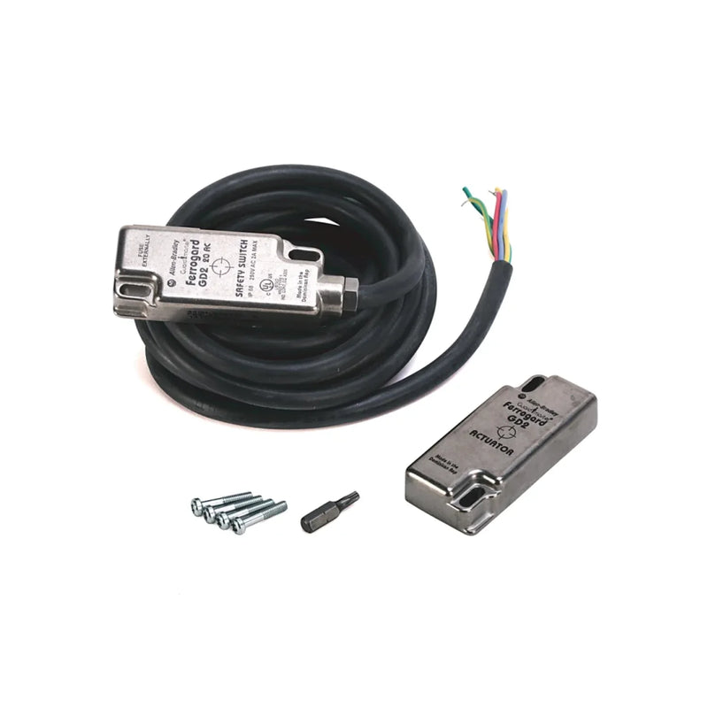 Chave de segurança sem contato Allen-Bradley 440N-G02137, alta confiabilidade, aço inox, tecnologia reed, 10M PVC cable.