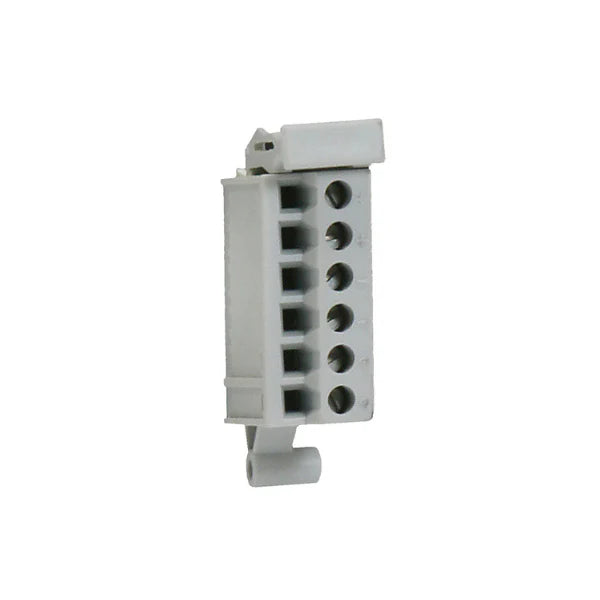 Bloco terminal 5069-RTB6-SPRING Allen-Bradley, conexões de mola, 6 pontos para automação industrial.