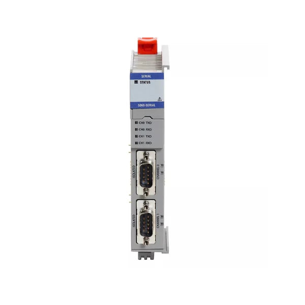 Módulo Allen-Bradley 5069-SERIAL para integração com dispositivos seriais em automação industrial.