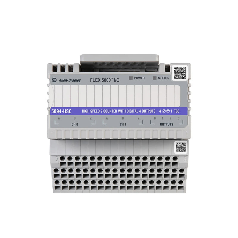 Módulo Allen-Bradley 5094-HSC Flex 5000, 2 entradas ABZ, 4 saídas, interface de encoder industrial