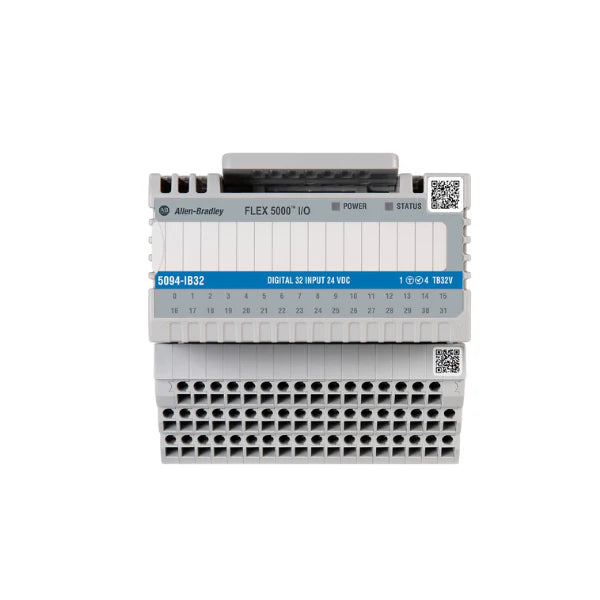 Imagem do Módulo de Entrada Digital Allen-Bradley 5094-IB32 FLEX 5000 com 32 entradas compactas.