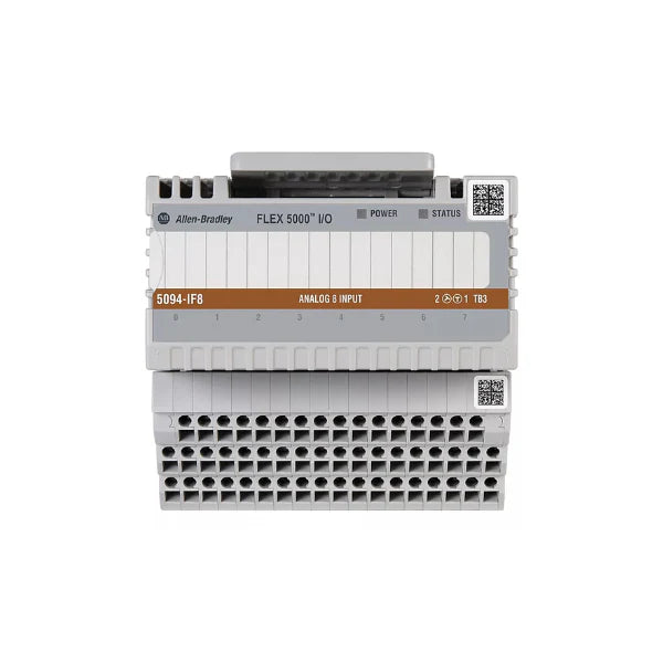 Módulo de entrada analógica Allen-Bradley 5094-IF8 de 8 canais para uso com sistema de I/O FLEX 5000.