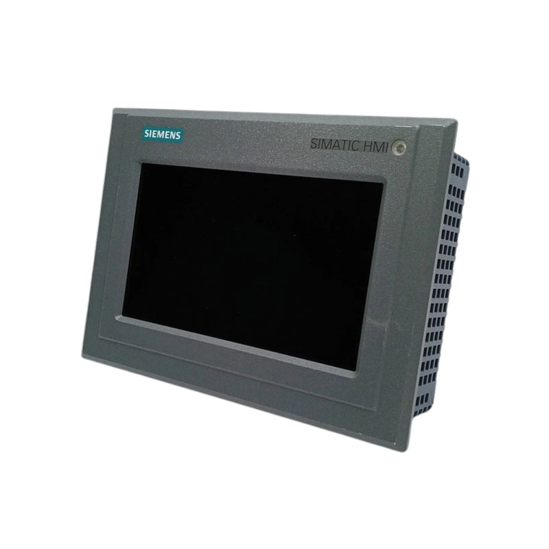 Tela touch HMI Siemens 6AV2124, alta resolução, controle eficiente para ambientes industriais automação.
