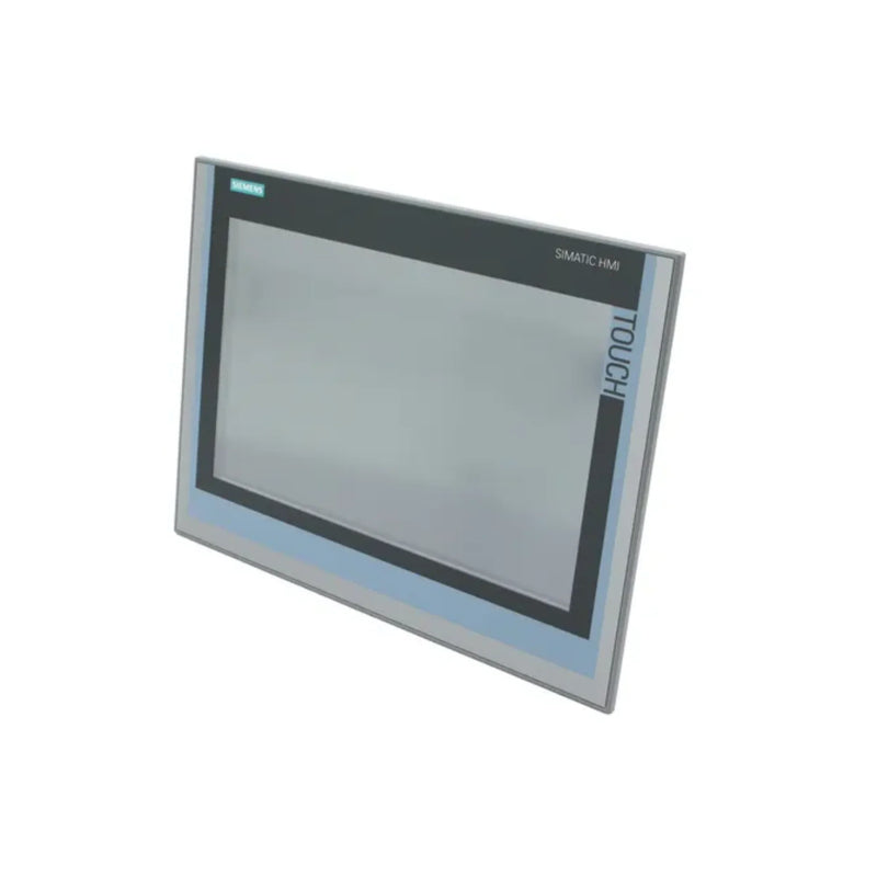 Siemens 6AV2124-0QC02-0AX2 com tela de toque e teclas para controle industrial amigável.