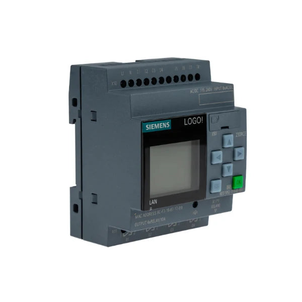 Siemens 6ED1052-1FB08-0BA1 PLC 12/24RCE, módulo lógico compacto, Ethernet, automação industrial.