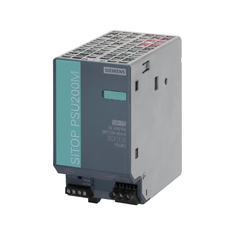 Fonte Siemens 6EP1334-3BA10 SITOP PSU100L 24V 10A para automação industrial.