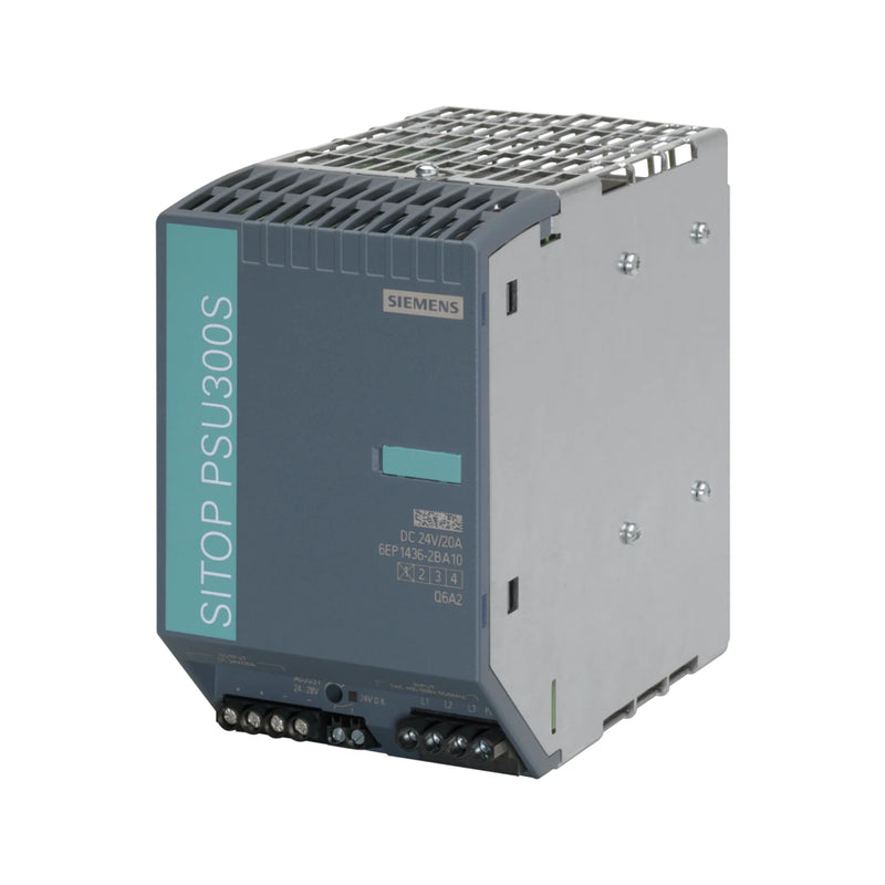 Fonte SITOP Siemens 6EP1436-2BA10 com saída 24V DC estável para automação industrial.