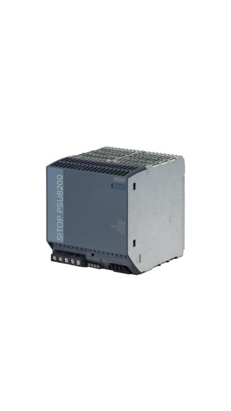 Fonte alimentação 24V 40A Siemens, alta eficiência, sem marca indesejada.