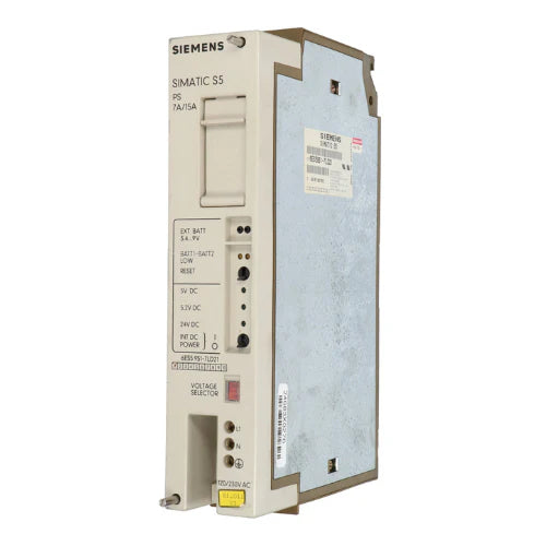 Módulo de alimentação Siemens 6ES5951-7LD21 para SIMATIC S5, energia estável em ambientes industriais.