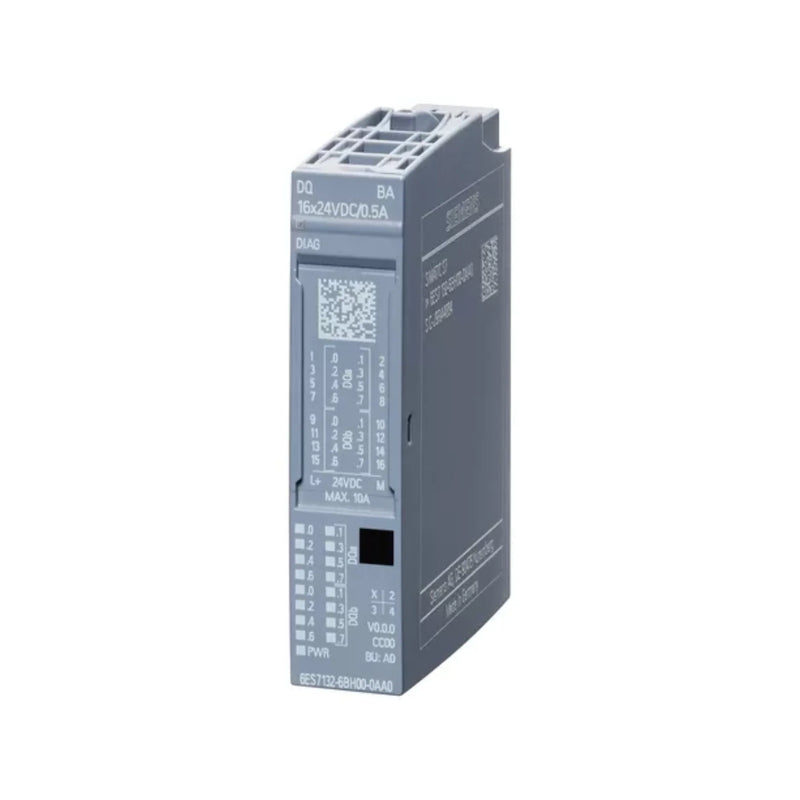 Módulo de saída digital Siemens SIMATIC ET 200SP com 16 saídas para automação industrial.