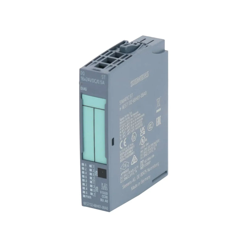 Módulo de automação Siemens 6ES7132-6BH01-0BA0, otimiza sistemas SIMATIC S7-1200.