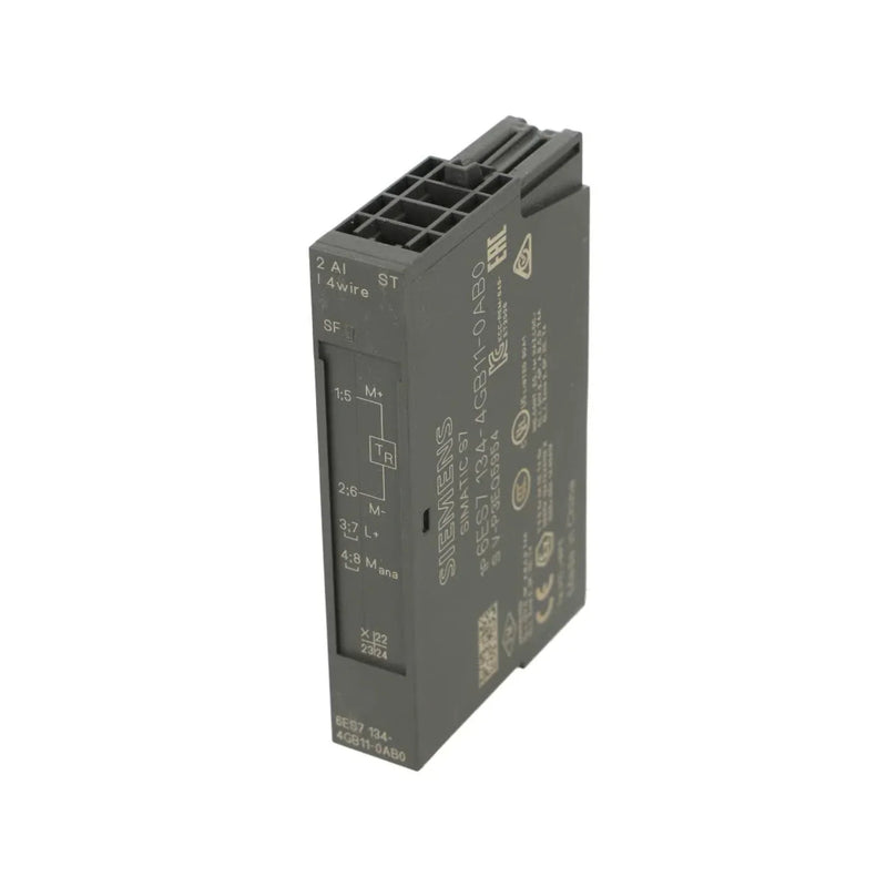 Siemens BaseUnit BU20-P16+A0+2B com 16 terminais, tipo push-in A0 para ET 200SP, montagem em trilho DIN.