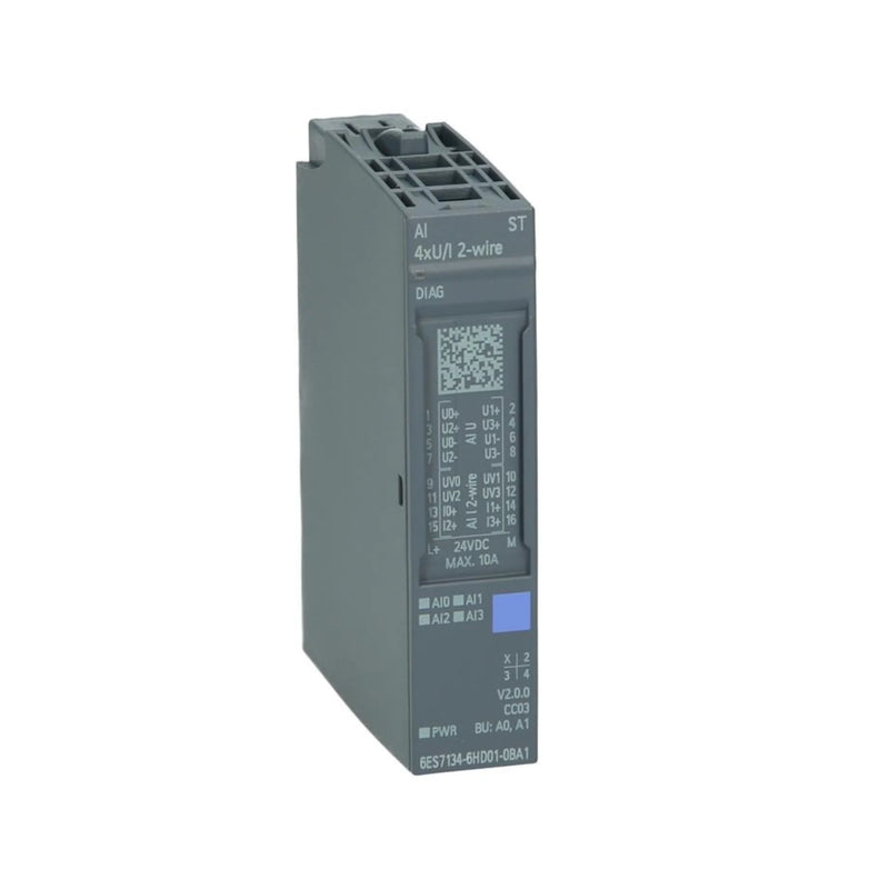 Módulo de entrada digital Siemens para SIMATIC S7-1200, garantindo integração e confiabilidade.
