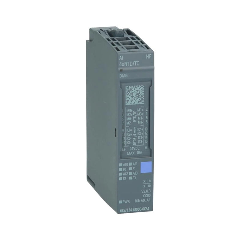 Módulo digital de saída Siemens para PLC SIMATIC S7-1300, modelo 6ES7134-6JD00-0CA1.