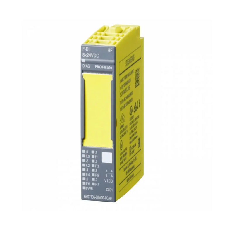 Módulo Siemens 6ES7136-6DC00-0CA0, 16 entradas para automação e controle em sistemas industriais.