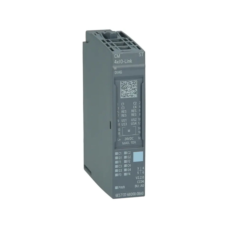 Módulo de saída Siemens SIEMENS ET 200SP com 8 canais a 24V DC, ideal para automação industrial e controle.