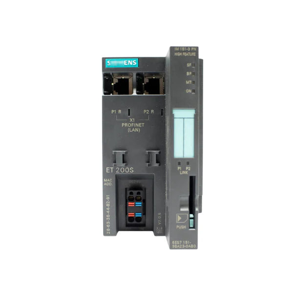 Módulo de interface Siemens 6ES7151-3BA23-0AB0 para automação e comunicação PLC.