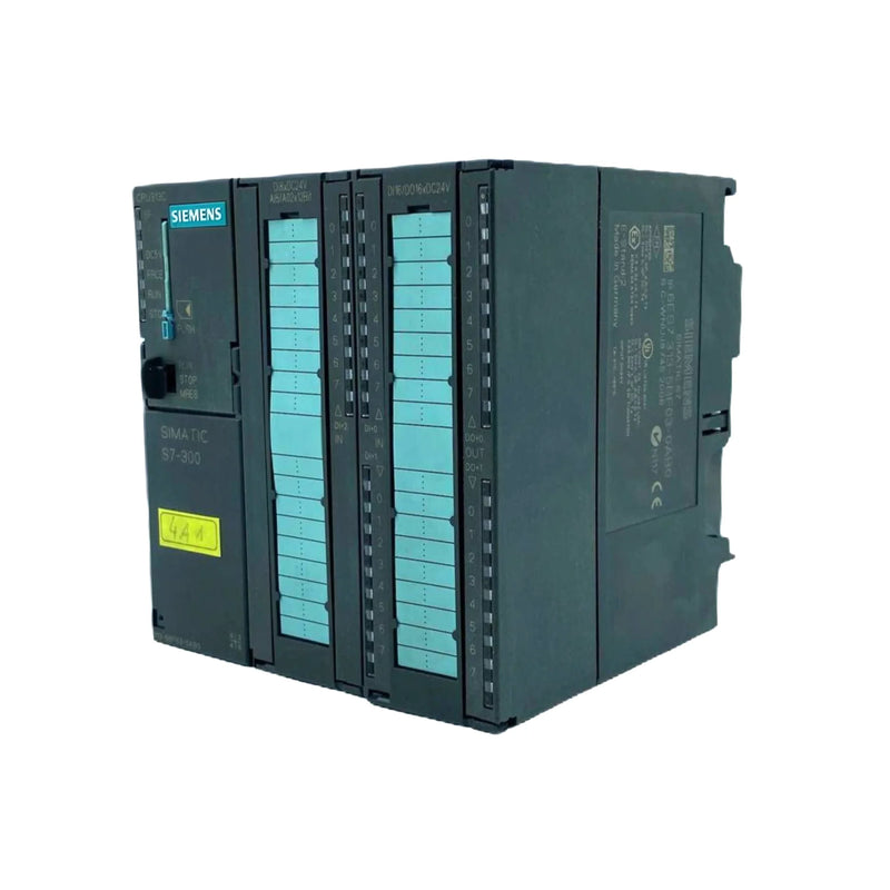 Controlador PLC Siemens série S7-300, robusto para automação industrial versátil e eficiente.
