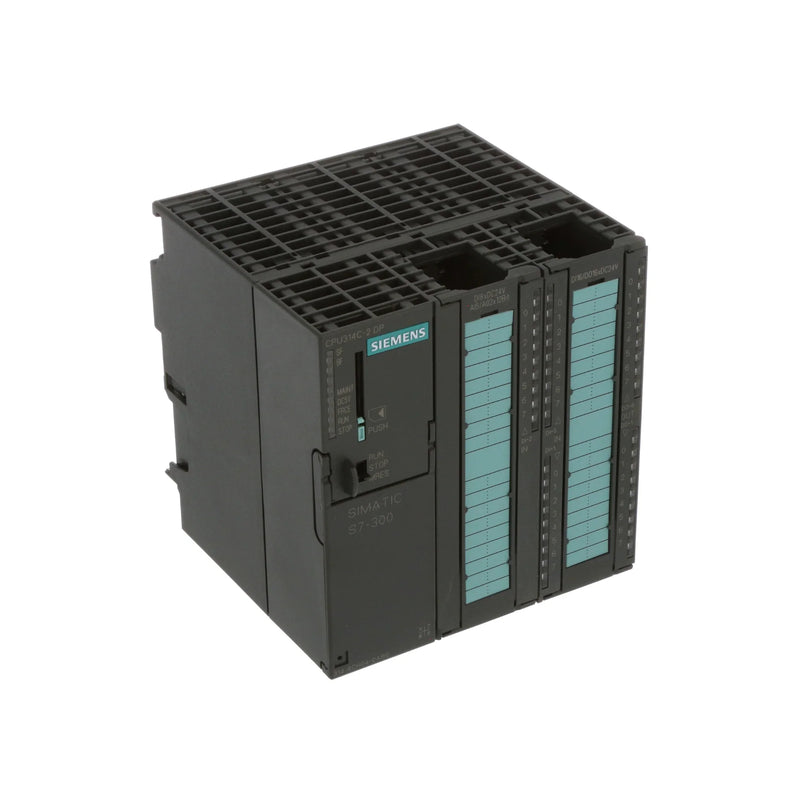 Siemens 6ES7314-6CH04-0AB0 CPU com I/O integrado, PROFINET, PROFIBUS, 384KB de memória, S7-300 PLC, 24V DC.