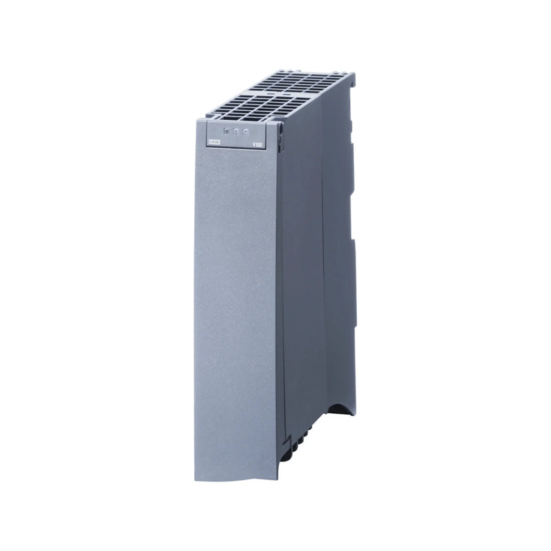Módulo de fonte de alimentação Siemens para automação industrial com saída de 24V DC, alta eficiência e proteção integrada.