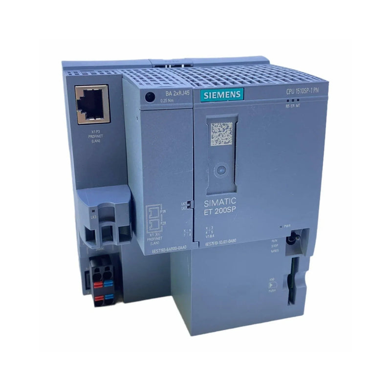 CPU Siemens 6ES7510-1DJ01-0AB0 com PROFINET para automação na linha SIMATIC S7-1500.