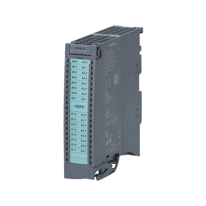 Módulo saída digital Siemens 6ES7522 com 32 saídas, 24V DC, controle confiável.