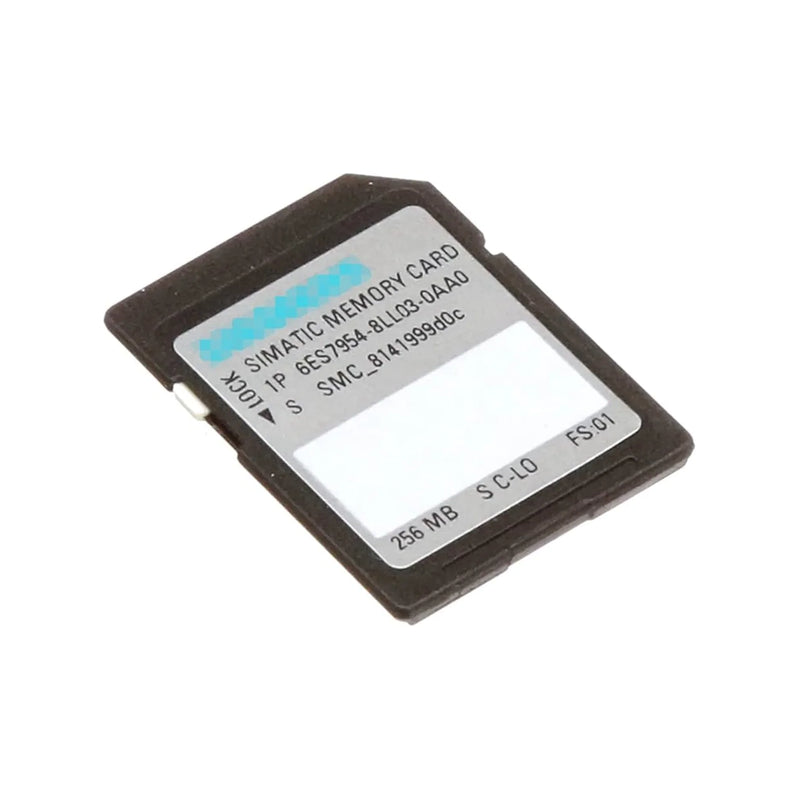 Cartão de memória micro SIMATIC S7-300 e S7-400, velocidade alta e segurança de dados industriais.