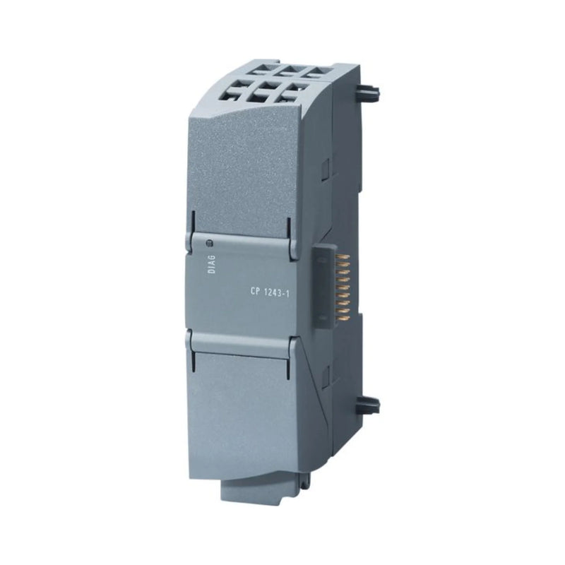 Módulo Siemens 6GK7243-1BX30-0XE0, processador de comunicação industrial com alta segurança.