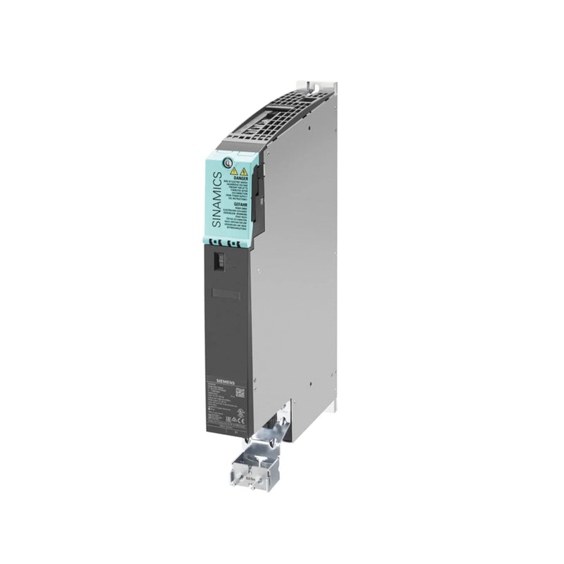 Módulo de potência Siemens 6SL3120, 10 A, com chopper de frenagem para acionamentos modulares de alto desempenho.