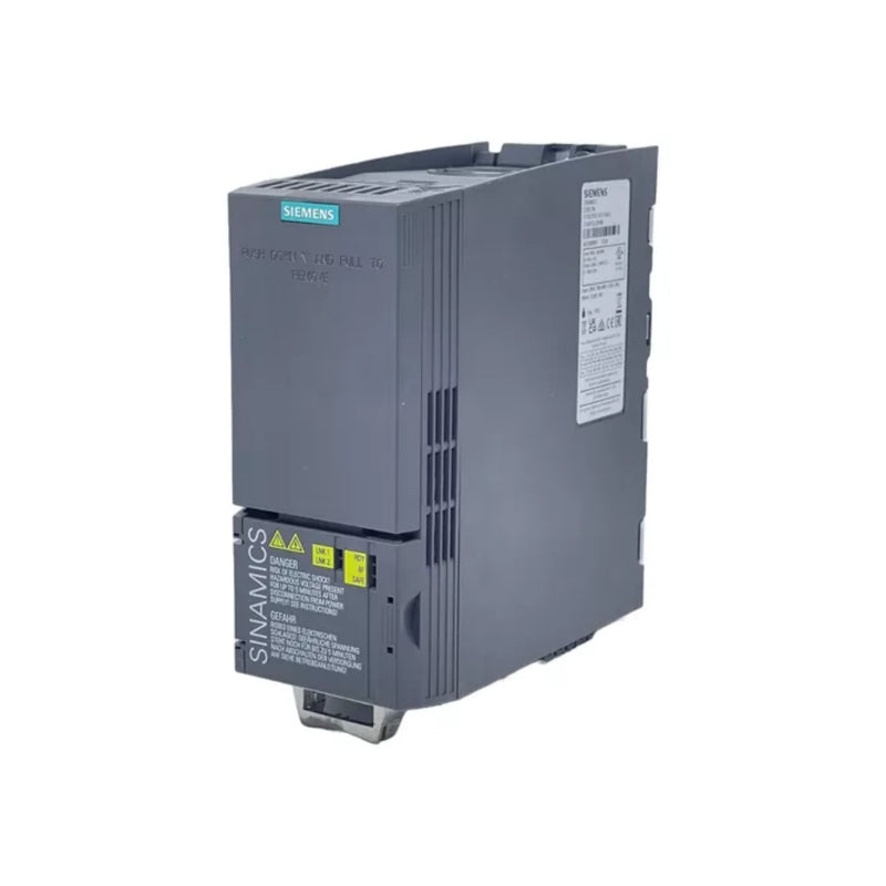 Módulo Siemens 6SL3210-1KE15-8AF2 para controle industrial de motores no sistema SINAMICS G120.