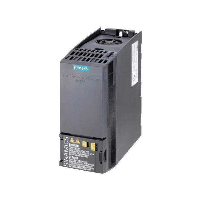 Módulo Siemens 6SL3210-1KE15-8UF2 para controle de motor em sistemas de automação industrial.