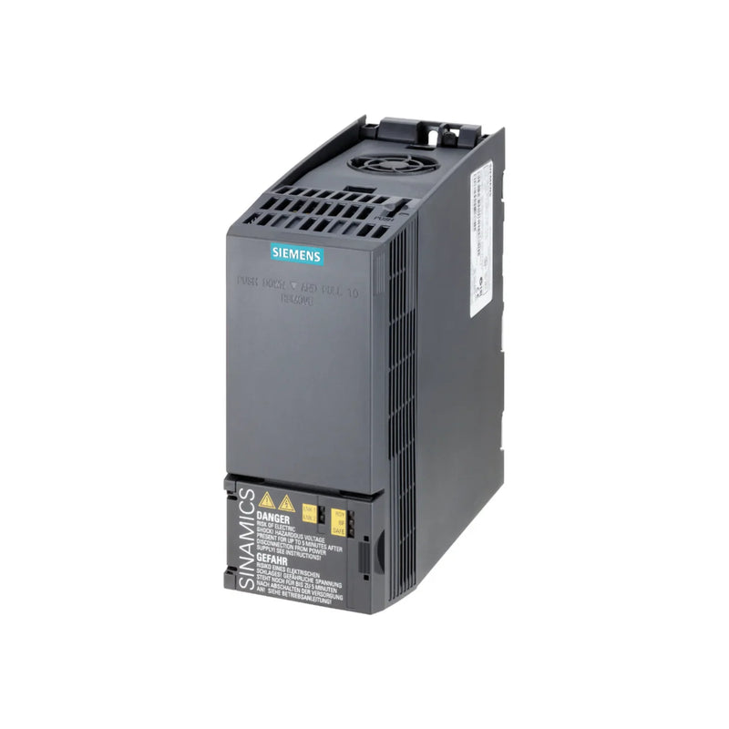 Conversor Siemens 6SL3210-1KE21-3AF1 para controle eficiente de motores industriais.