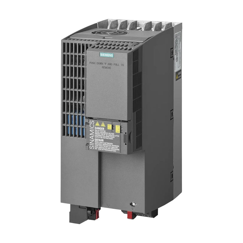 Inversor compacto 11kW Siemens G120C com STO e PROFIBUS para controle eficiente de motores.