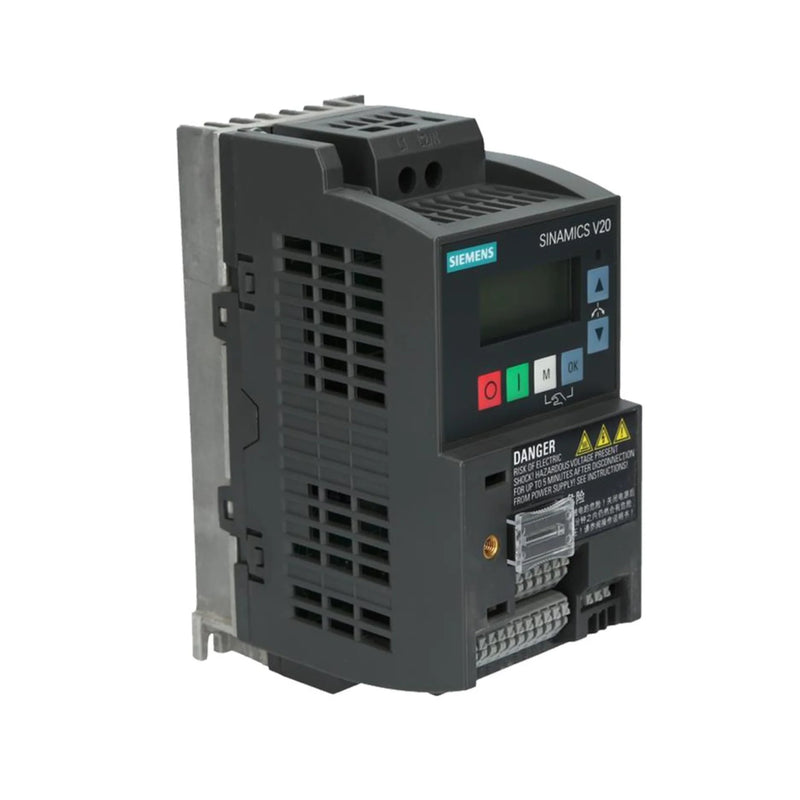 Inversor Siemens 6SL3210-5BB15-5BV1, 15 kW, IP55, filtro EMC C1, STO, para bombas e ventiladores.