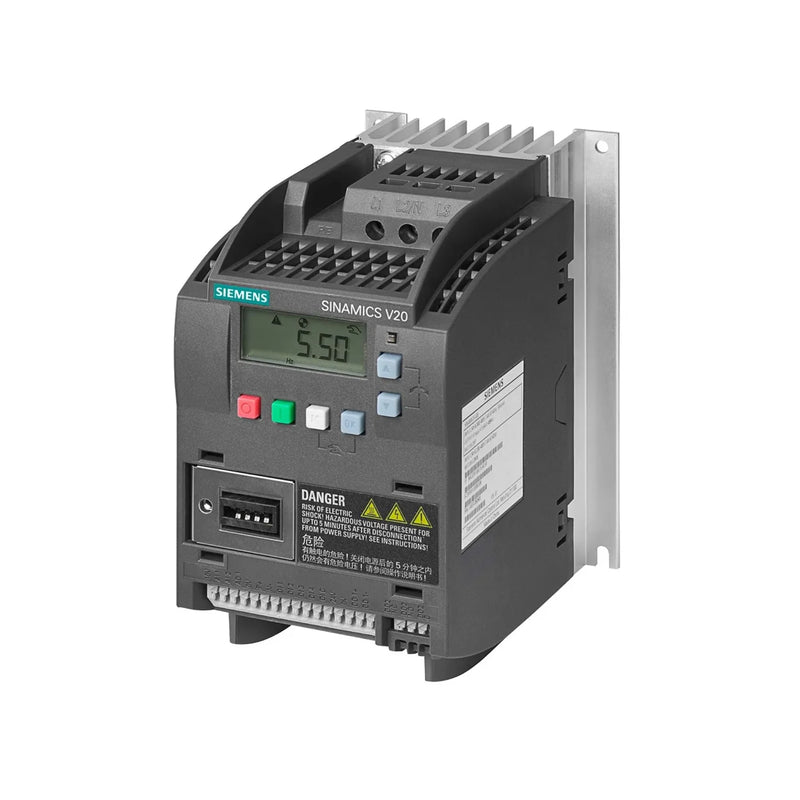 Siemens 6SL3210-5BE21-5UV0 SINAMICS G120 PM250 18,5 kW com frenagem regenerativa para controle de motor.