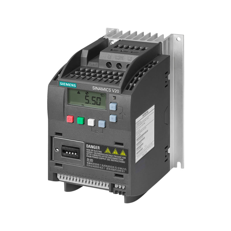 Módulo Siemens 6SL3210-5BE22-2UV0 SINAMICS G120 PM250 com feedback regenerativo integrado.