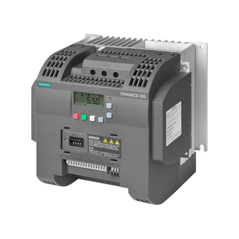 Módulo Siemens 6SL3210-5BE25-5CV0 PM250 55 kW com frenagem regenerativa para eficiência energética industrial.