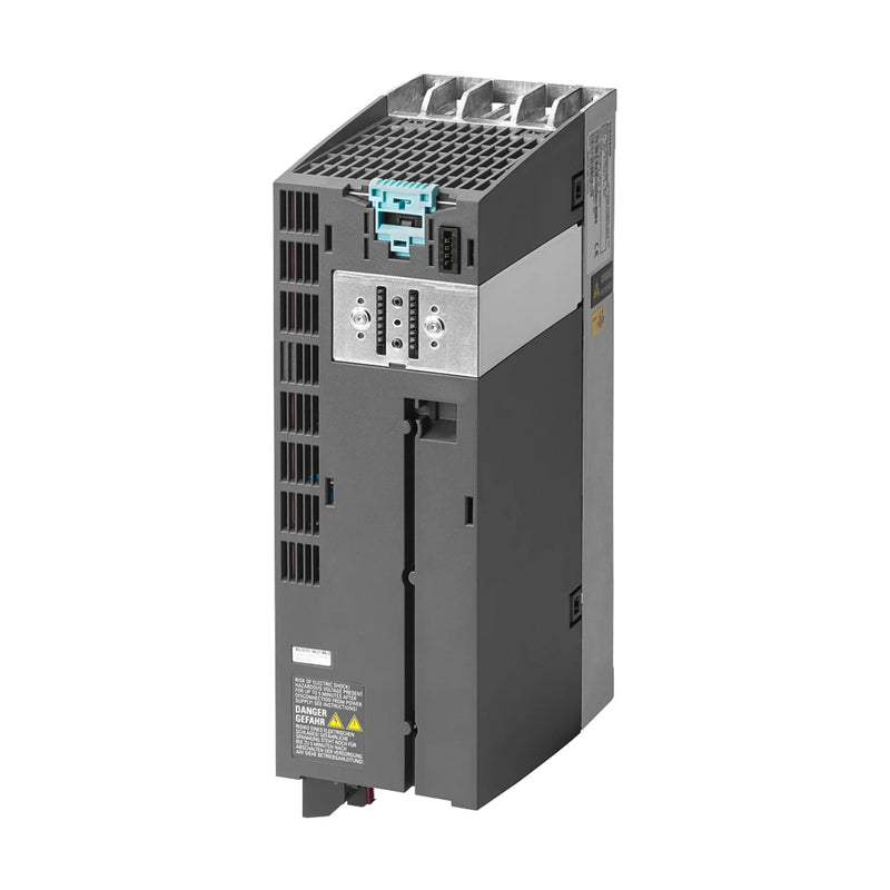 Módulo de potência Siemens 6SL3210-1PE18-0UL1 4 kW com frenagem para controle industrial de motores.