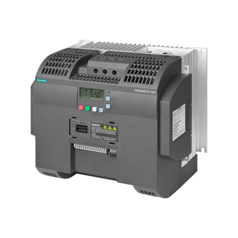 Inversor Siemens 6SL3210-5BE27-5CV0, 75 kW, 400 V, segurança STO, PROFIBUS para controle de motores industriais.