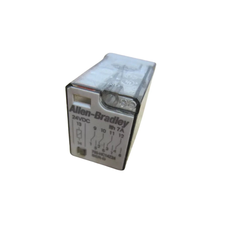 Relé de propósito geral Allen-Bradley 700-HC14Z24 com contatos dourados e 24V DC para controle industrial.