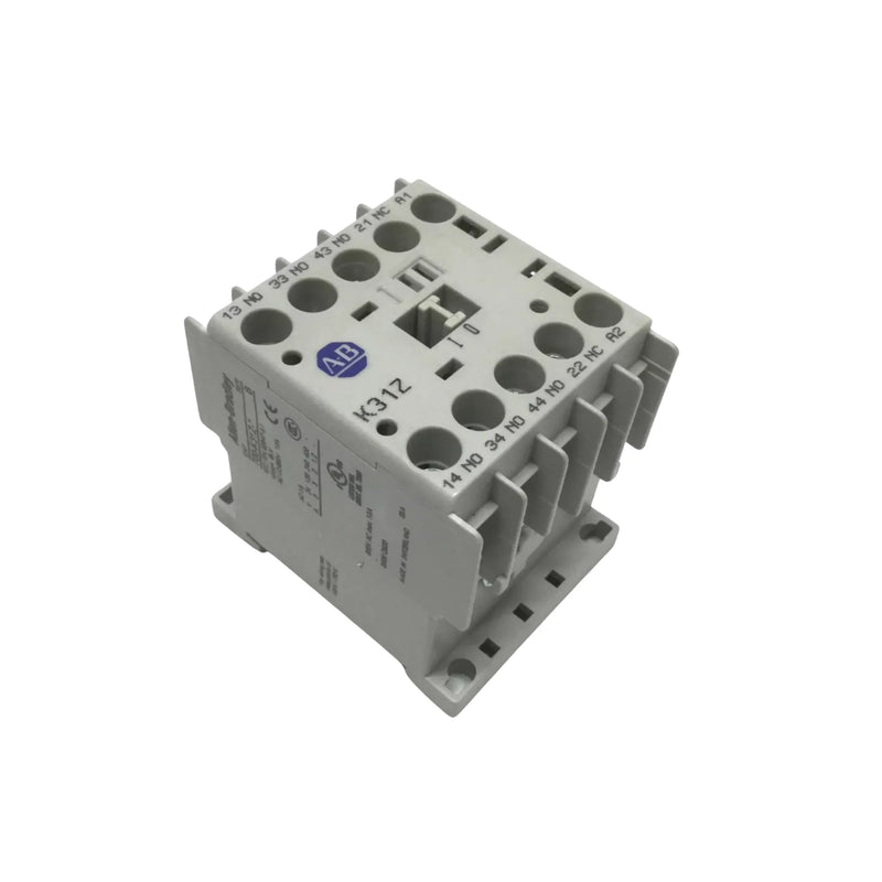 Contator mini Allen-Bradley 700-K31Z-DJ, ideal para automação em controle de sistemas industriais de baixa tensão.