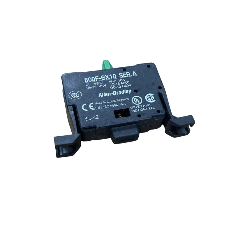 Chave seccionadora IEC Allen-Bradley com 3 polos e capacidade de 16A, classificação IP65, atuador Tipo N vermelho/amarelo