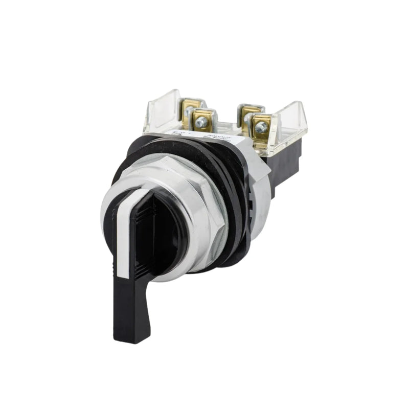 Interruptor de seletor 3 posições Allen-Bradley 800T-J20A, botão branco, retorno de mola, robusto, não iluminado, tipo 4/13.
