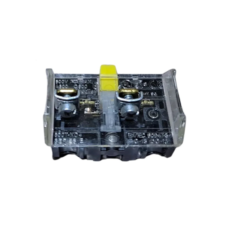 Imagem do módulo de contato Allen Bradley 800T-XD4 com 1 N.C. e design de bloco raso para controle industrial.