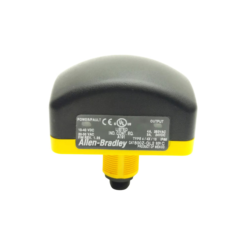 800Z-GL2Q5, botão Allen-Bradley, ideal para aplicações de segurança em ambientes industriais e controle de máquinas.