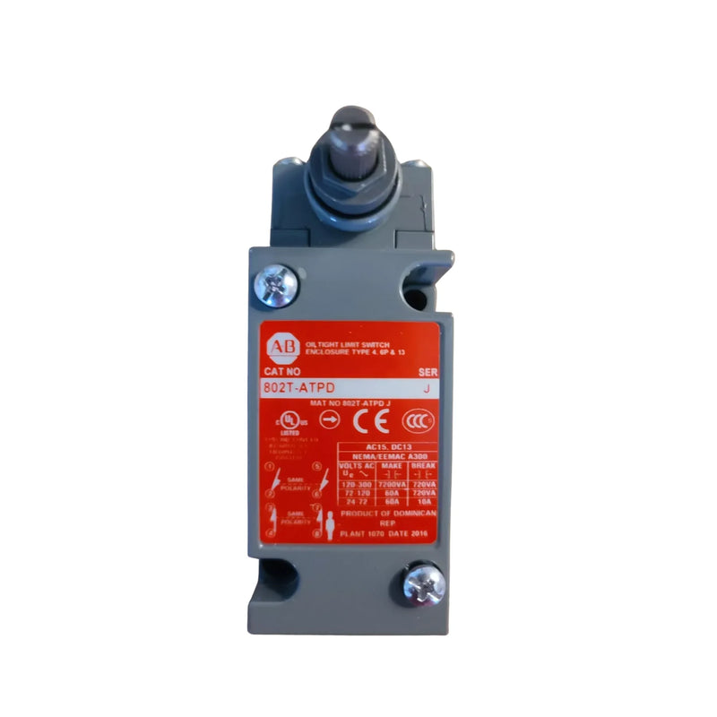 Chave Limite Allen-Bradley 802T-ATPD para aplicações industriais e automação com design robusto e de fácil instalação.