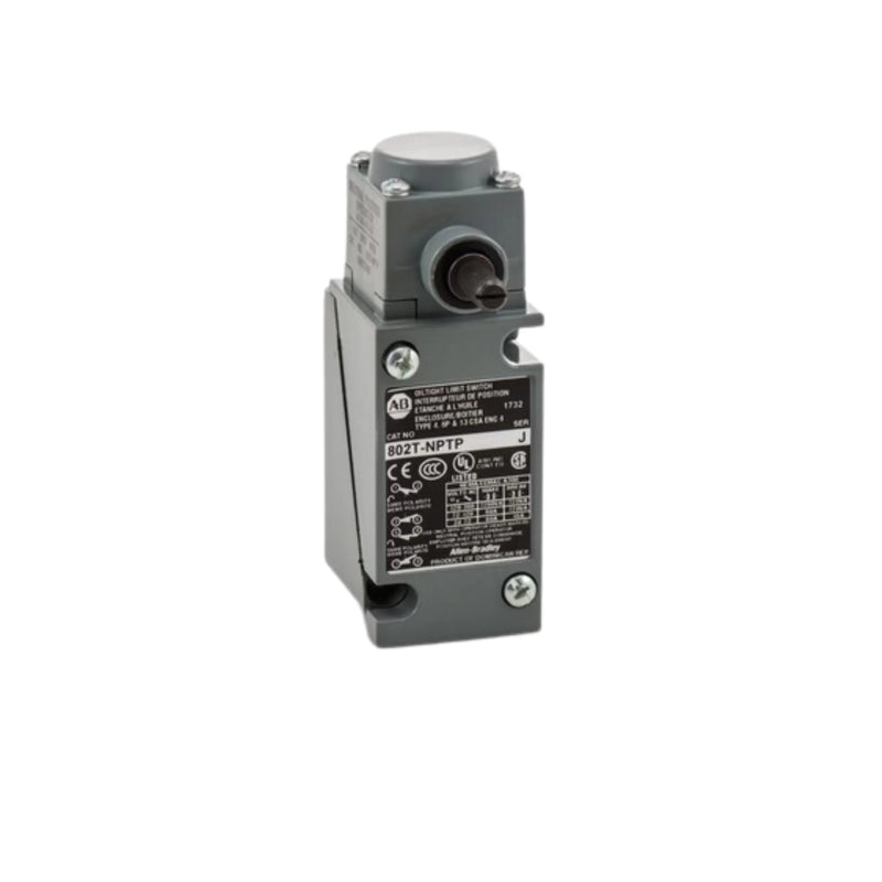 Interruptor de limite 802T-NPTP, robusto, confiável, ideal para aplicações industriais rigorosas.